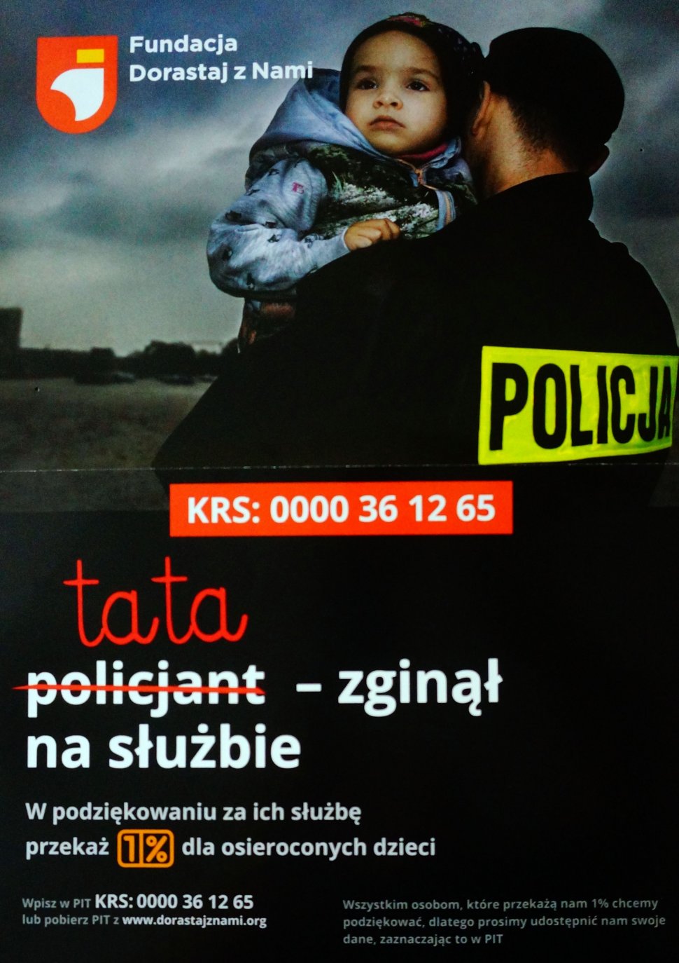 plakat Fundacji Dorastaj z Nami