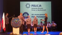 wręczenie odznaczeń NSZZ Policjantów przez przewodniczącego asp. sztab. Michała Szczęśniaka