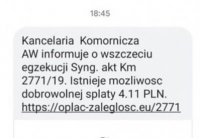 przykładowa wiadomość tekstowa od smsowych oszustów