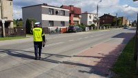 policjanci w trakcie działań &quot;Nie! - Dla prędkości&quot;