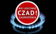 tekst: nie lekceważ zagrożenia. CZAD!