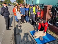 Działania mysłowickich policjantów, strażaków i straży miejskiej w ramach projektu EDWARD (Europejski Dzień Bez Ofiar Śmiertelnych w Wypadkach Drogowych)