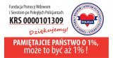 Infografika z numerem KRS Fundacji Pomocy Wdowom i Sierotom po Poległych Policjantach