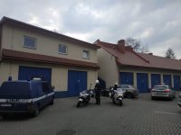 policjanci na motocyklach