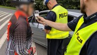 policjanci ruchu drogowego w trakcie działań &quot;NURD&quot;