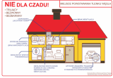 infografika przedstawiająca najczęstsze miejsca powstawania dwutlenku węgla w domu