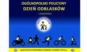 Plakat akcji Ogólnopolski Dzień Odblasków