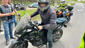 motocykliści zatrzymani do kontroli