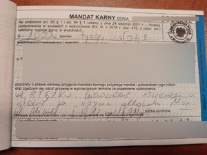 mandat karny