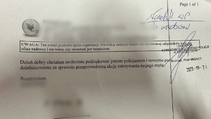 Dzień dobry chciałam serdecznie podziękować panom policjantom i nowemu panu dzielnicowemu za sprawnie przeprowadzoną akcję zatrzymania mojego męża.



Pozdrawiam