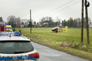 zdjęcie przedstawia miejsce wypadku drogowego