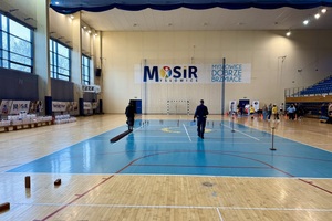 policjanci w trakcie turnieju bezpieczenstwa ruchu drogowego